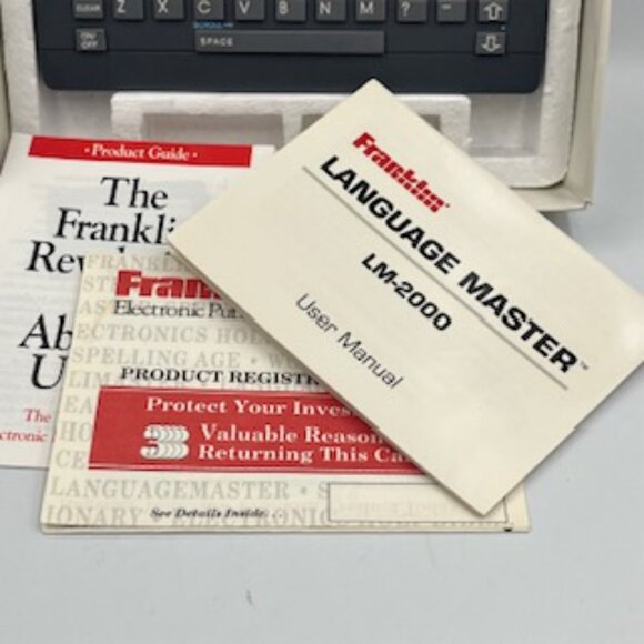 Franklin Language Master Electronic Dictionary Thesaurus And Word Game Player - Picture 7 of 10